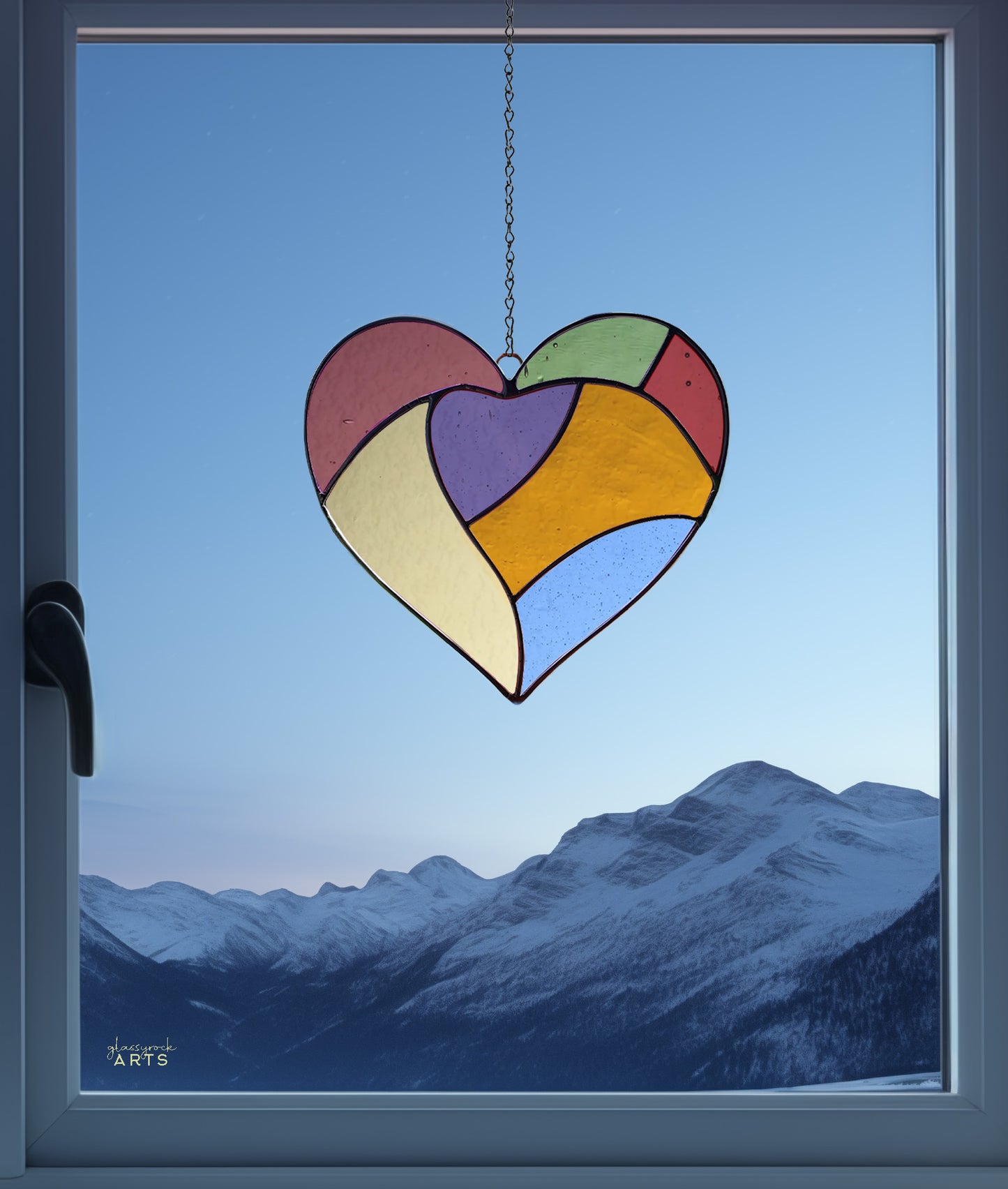 Sweet Heart Stained Glass Pattern
