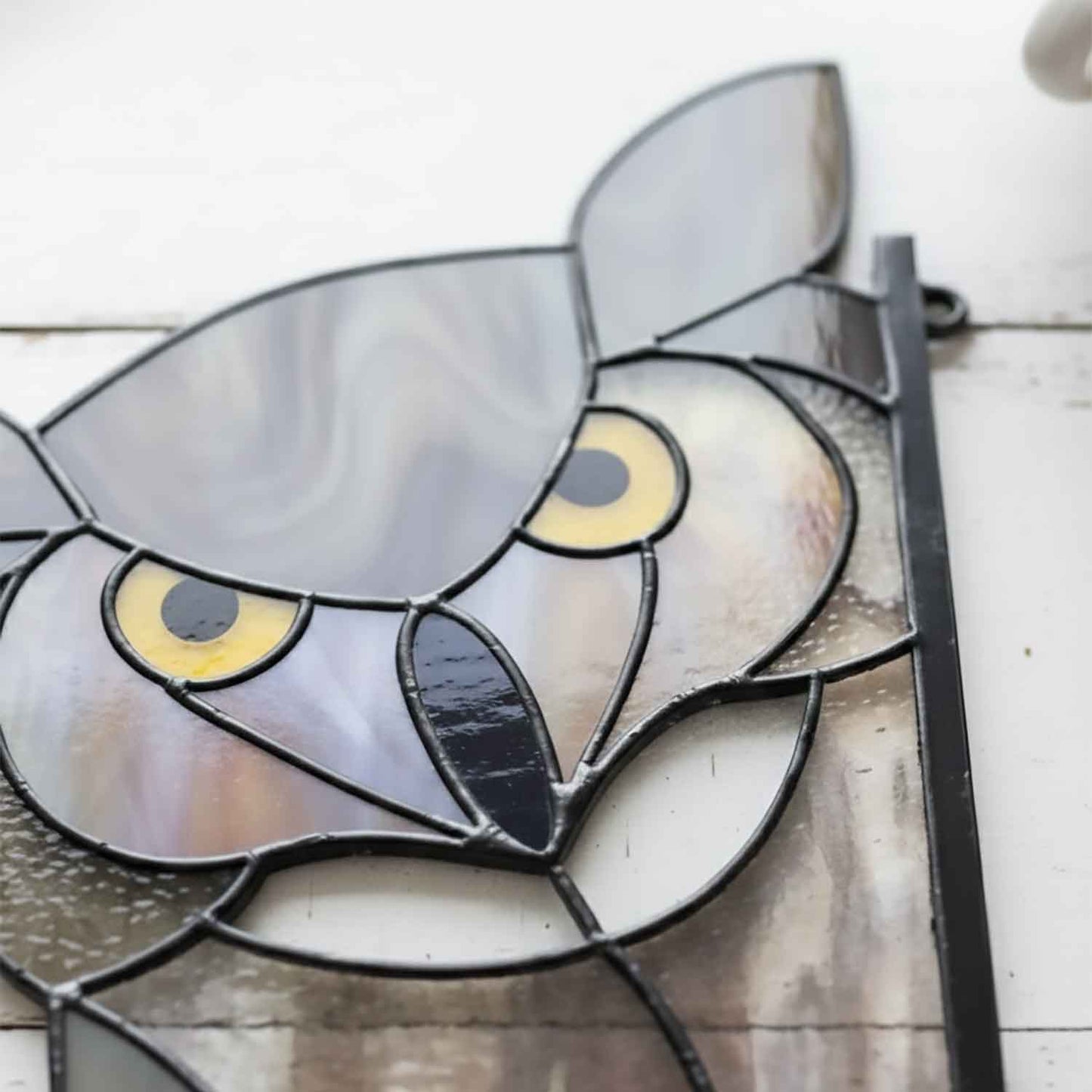 Horned Owl Buddy Stained Glass Pattern