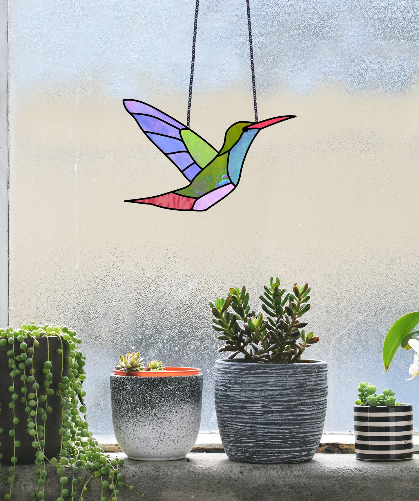 Hummingbird Stained Glass Pattern