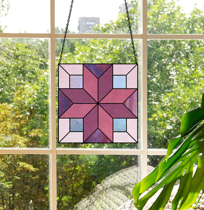 A picture of the Beginner Geometric Stained Glass Pattern Pack of 5 from GlassyRock Arts. 