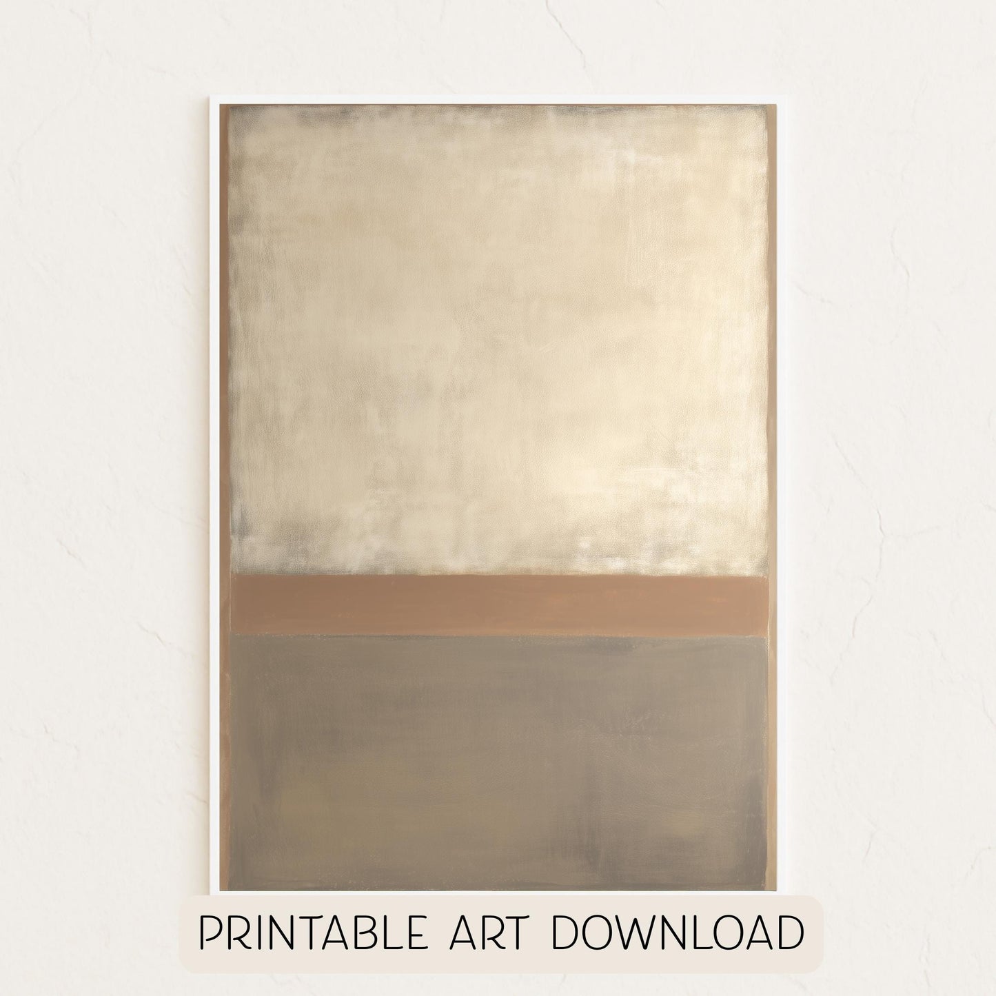 Printable Wabi Sabi Serene Neutral Landscape Art Print