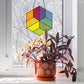 Minimalist Hexagon Stained Glass Pattern for Beginners