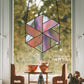 Geometric Pinwheel Hexagon Beginner Stained Glass Pattern