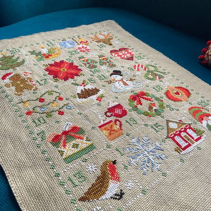Love Poppet – Feeling Festive Advent Cross Stitch Kit - from Pisgah Needleworks