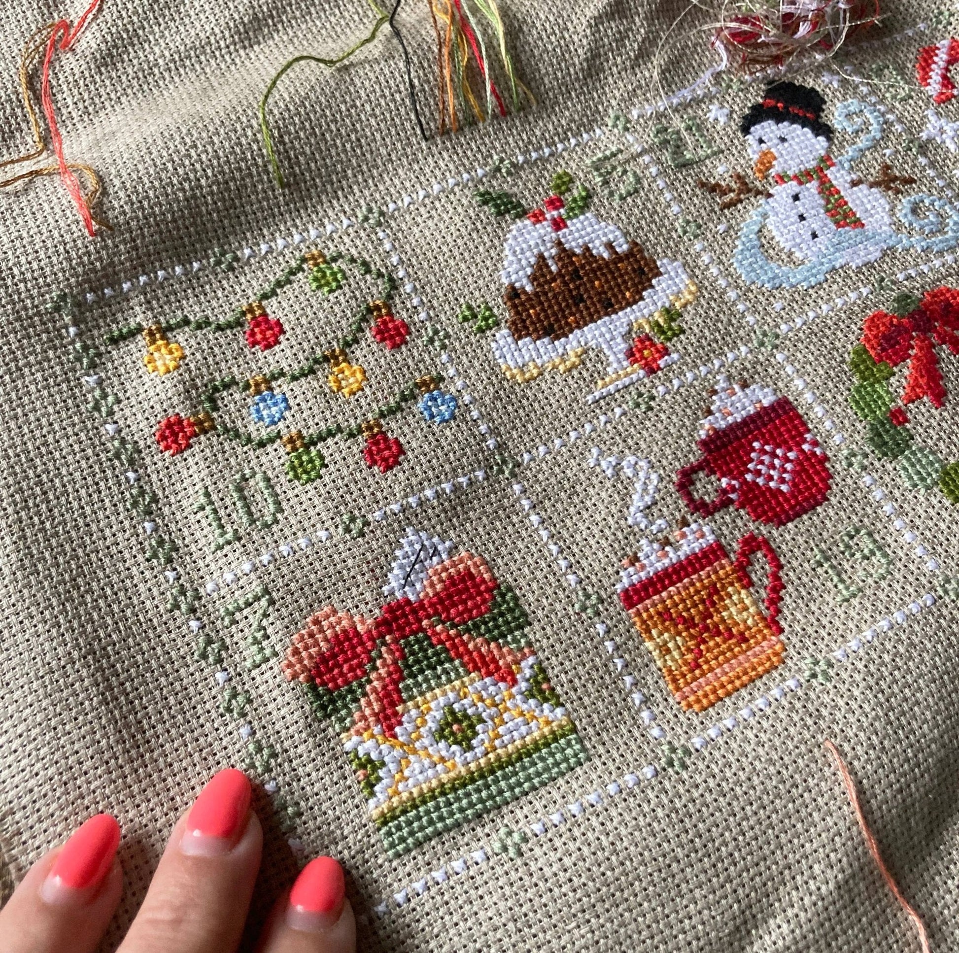 Love Poppet – Feeling Festive Advent Cross Stitch Kit - from Pisgah Needleworks