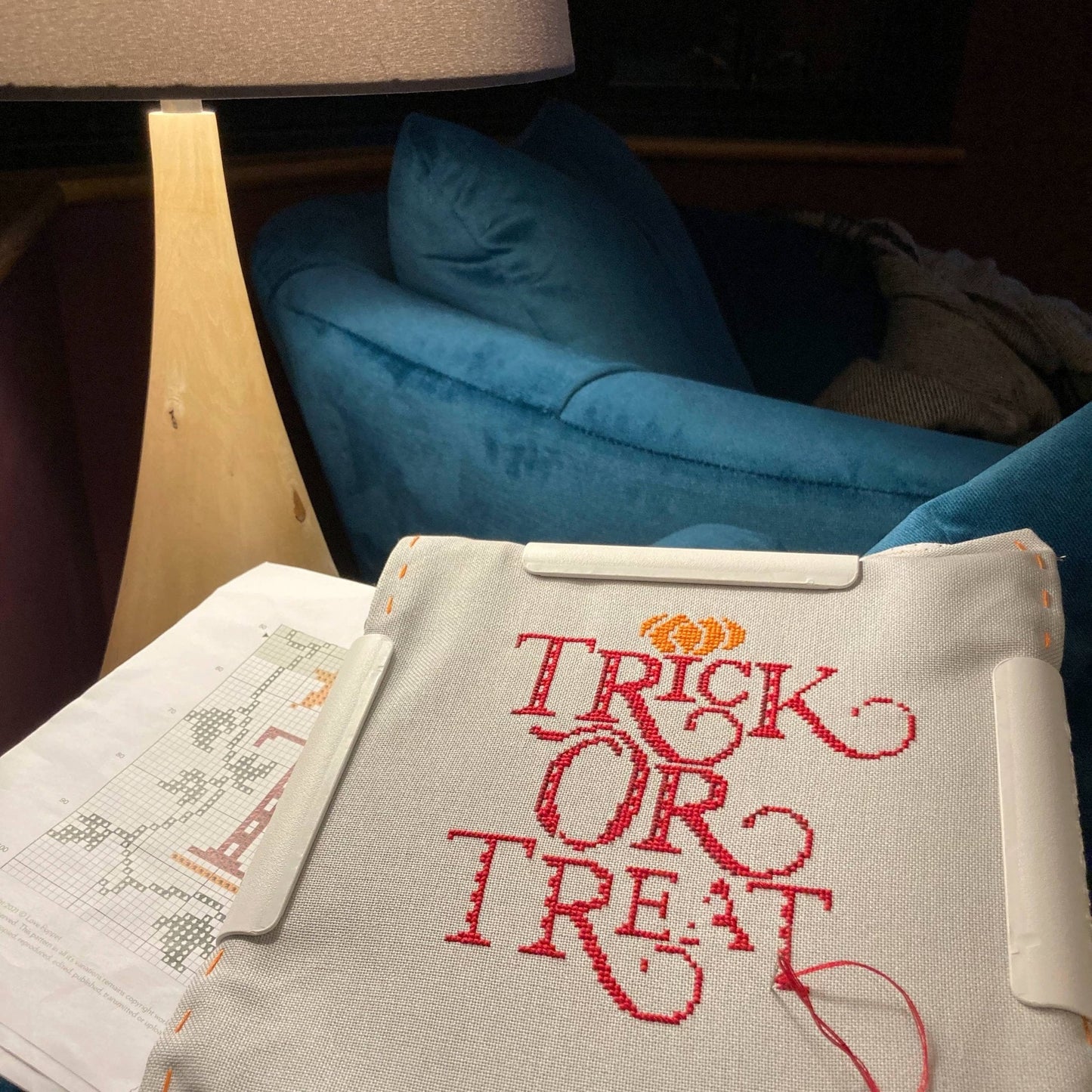 Love Poppet – Trick or Treat Cross Stitch Kit - Cross Stitch Kit from Pisgah Needleworks