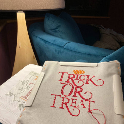 Love Poppet – Trick or Treat Cross Stitch Kit - Cross Stitch Kit from Pisgah Needleworks