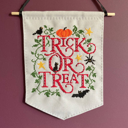 Love Poppet – Trick or Treat Cross Stitch Kit - Cross Stitch Kit from Pisgah Needleworks