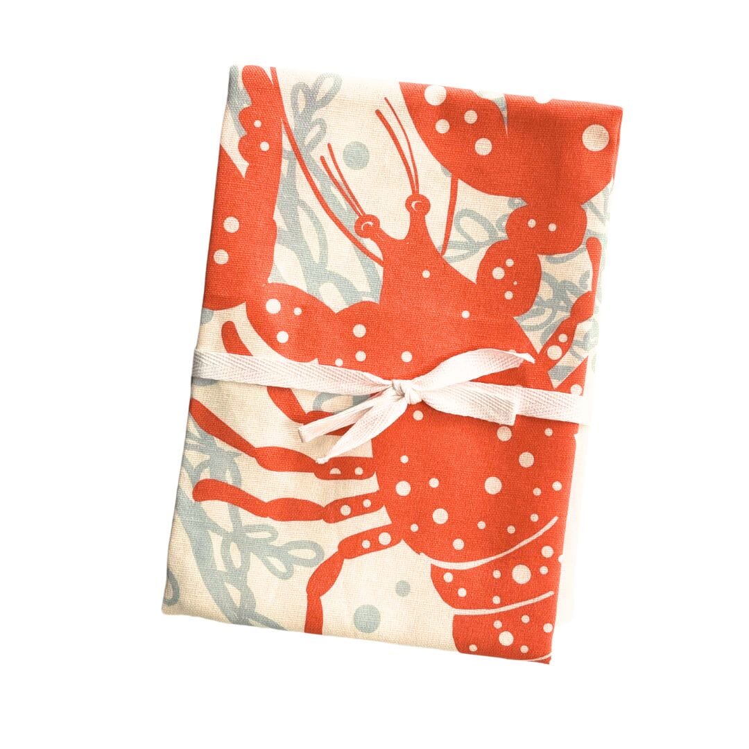 Maine Lobster Tea Towel | Nantucket Red - Tea Towel from sweetgum home, LLC