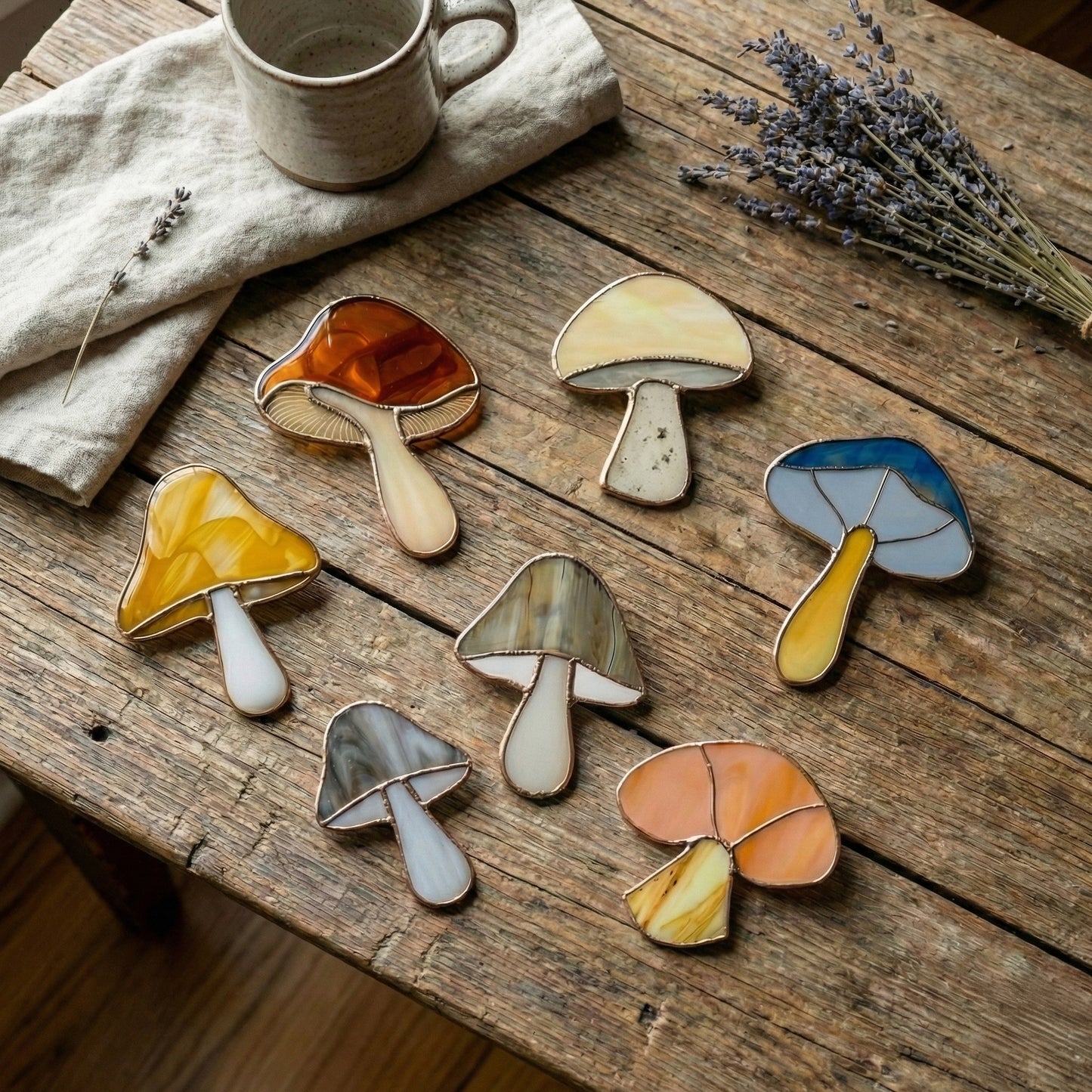 Easy Mushroom Ornaments Stained Glass Patterns