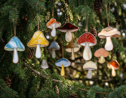 Easy Mushroom Ornaments Stained Glass Patterns