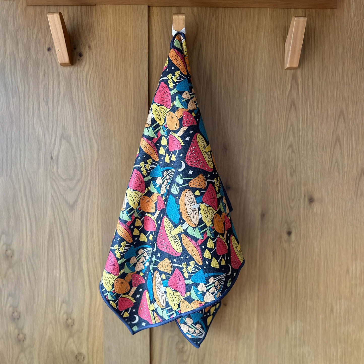 Midnight Mushroom Kitchen & Tea Towel - Kitchen Towels from Trek Light