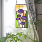 Mid-Century Modern Stained Glass Flowers Pattern