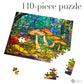 Stained Glass Forest Mushrooms Jigsaw Puzzle - Free Shipping