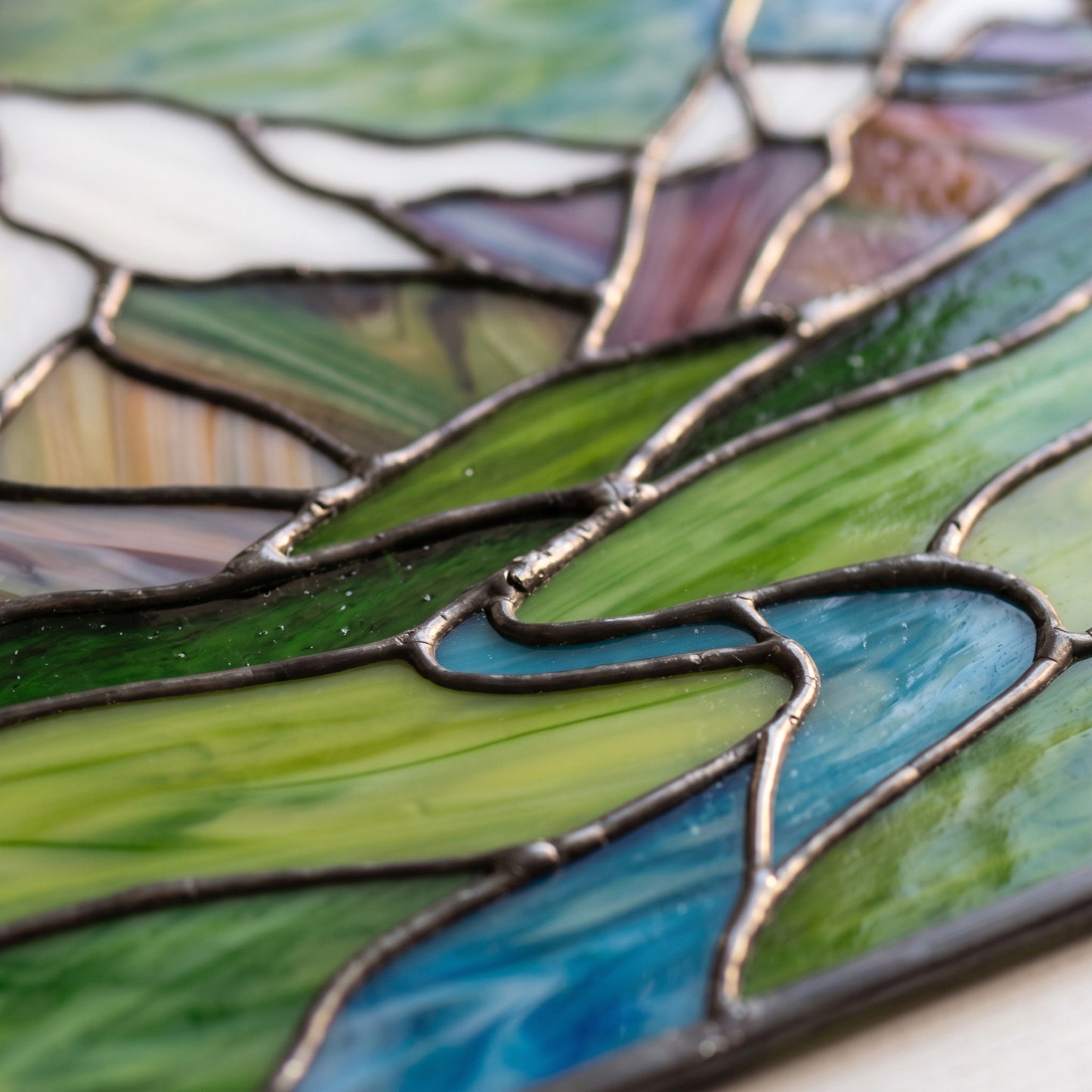 North Cascades National Park Suncatcher Stained Glass Pattern with PNG & SVG