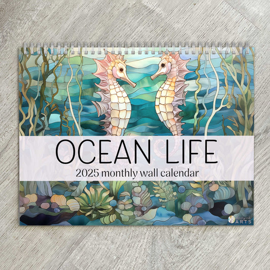 2025 Ocean Life Wall Calendar