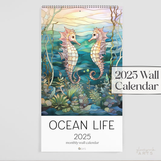 2025 Ocean Life Large Wall Calendar