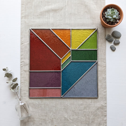 Beginner Geometric Stained Glass Pattern