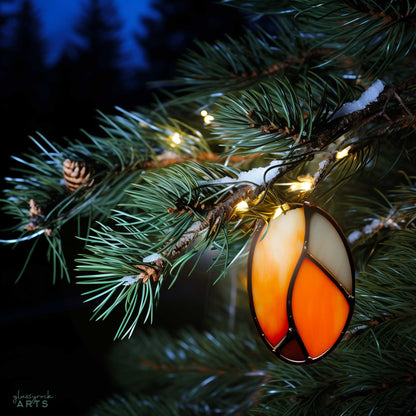 A picture of the Stained Glass Christmas Ornaments Pattern 10 Pack from GlassyRock Arts. 