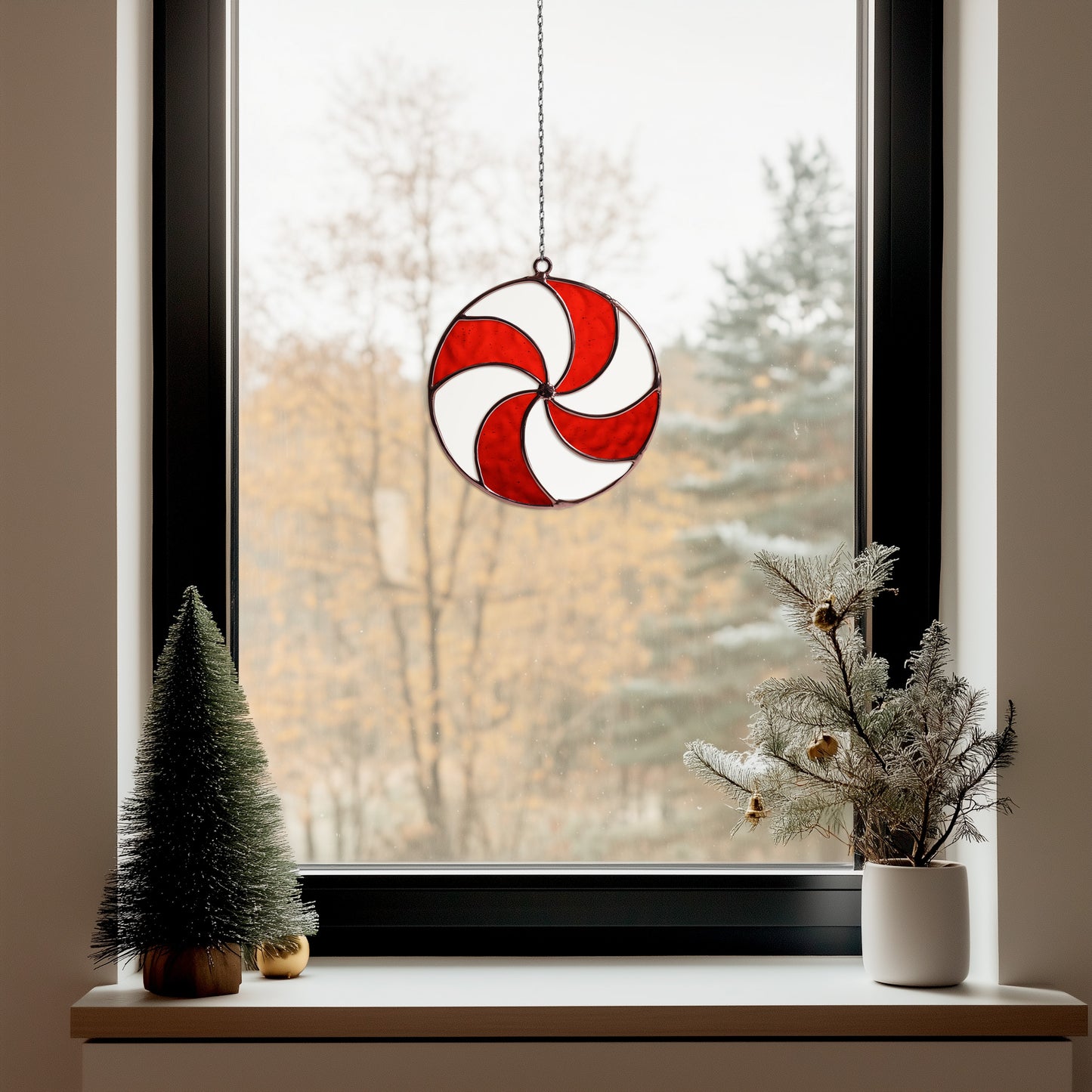 Peppermint Candy Stained Glass Pattern & PDF