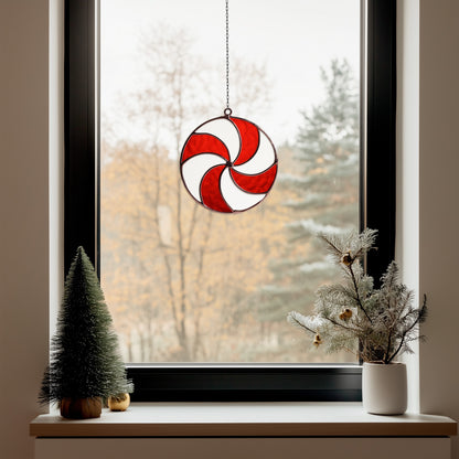 Peppermint Candy Stained Glass Pattern & PDF