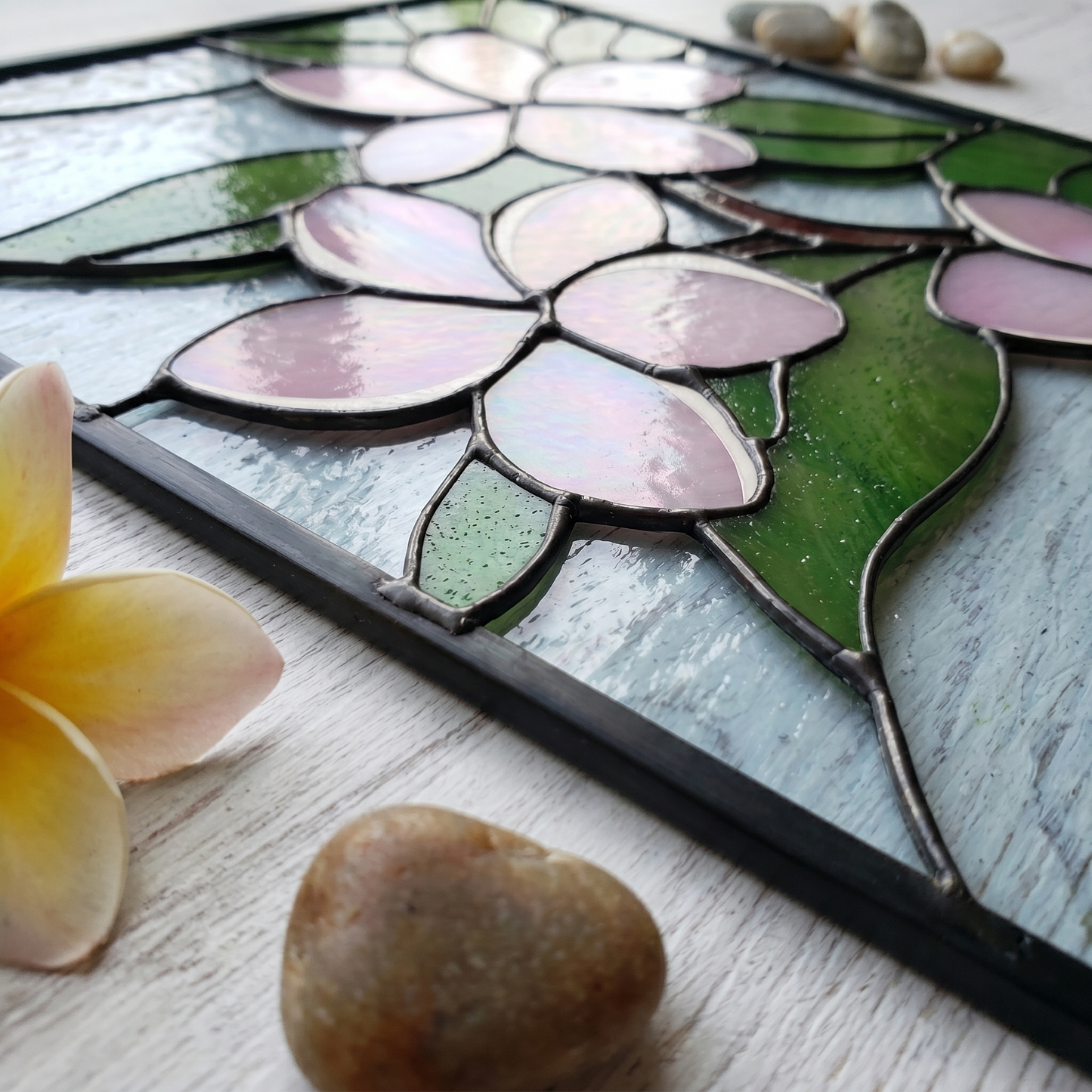 Plumeria Stained Glass Pattern