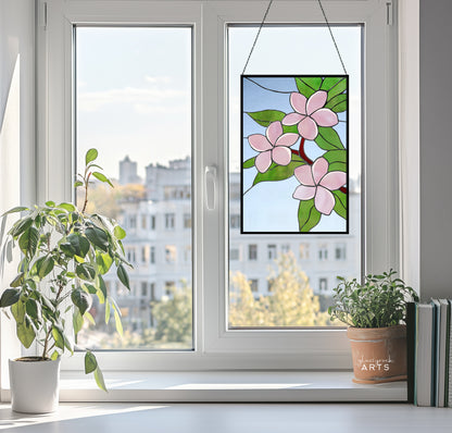 Plumeria Stained Glass Pattern