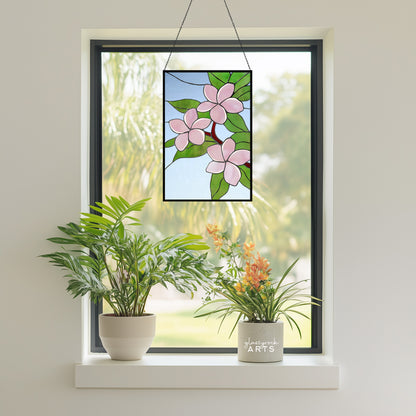 Plumeria Stained Glass Pattern