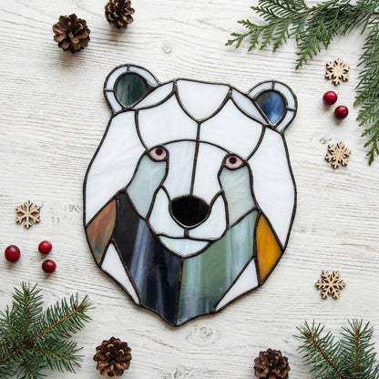 Polar Bear Stained Glass Pattern