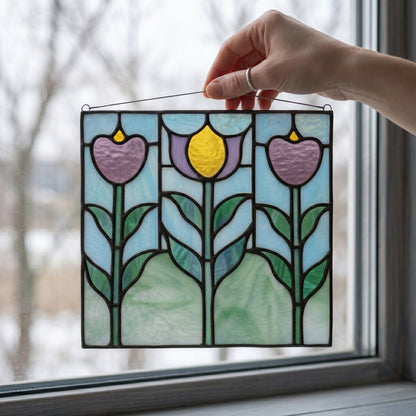 Prairie Flowers Stained Glass Pattern