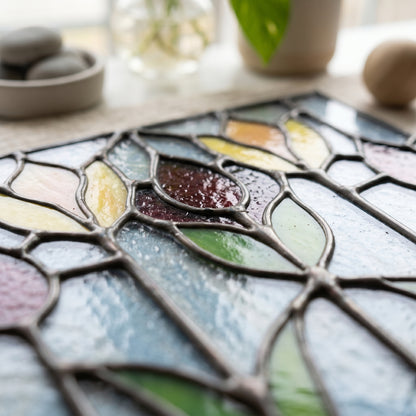 Flower Buds Prairie Stained Glass Pattern
