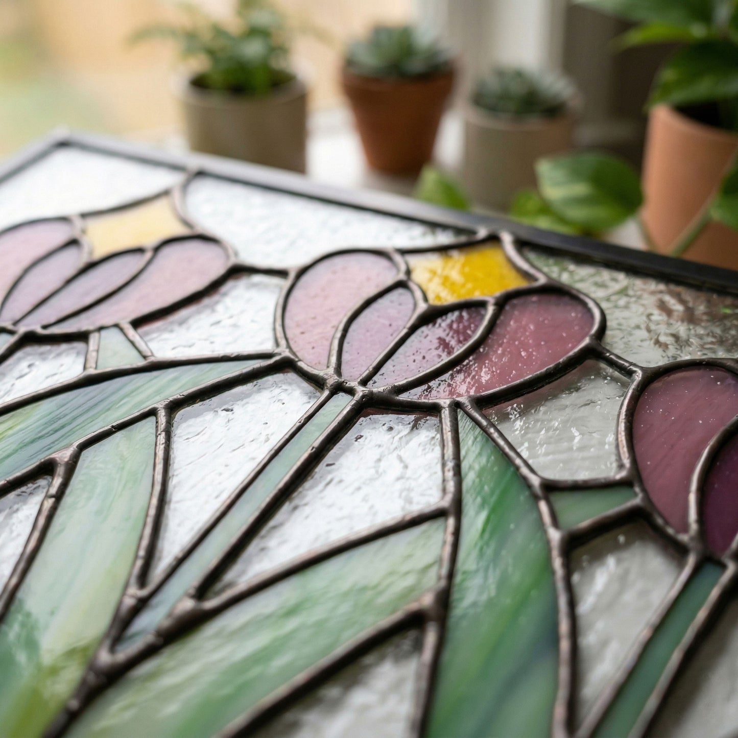 Prairie Stained Glass Flowers Stained Glass Pattern