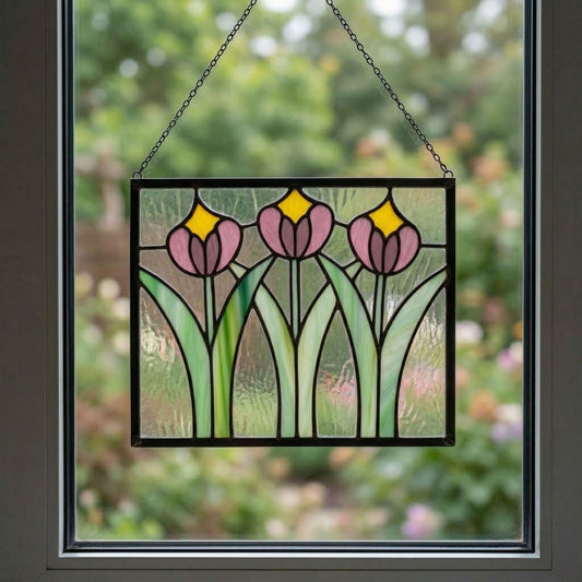 Prairie Stained Glass Flowers Stained Glass Pattern