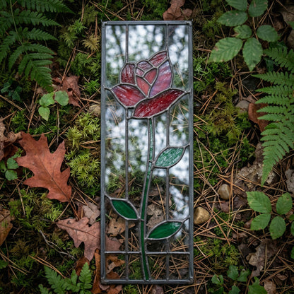 Prairie Rose Stained Glass Pattern