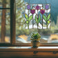Prairie Tulips Stained Glass Flowers Pattern