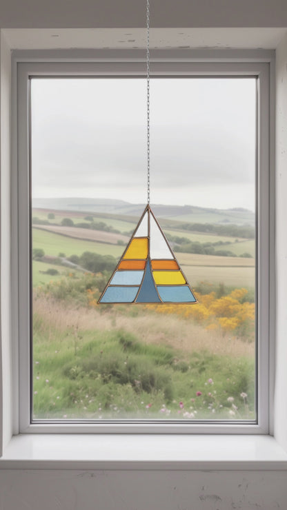 Camping Tent Stained Glass Pattern and PNG