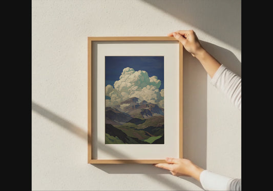 Art Print | Storm over Pike's Peak, Mountain Landscape - from GlassyRock Arts