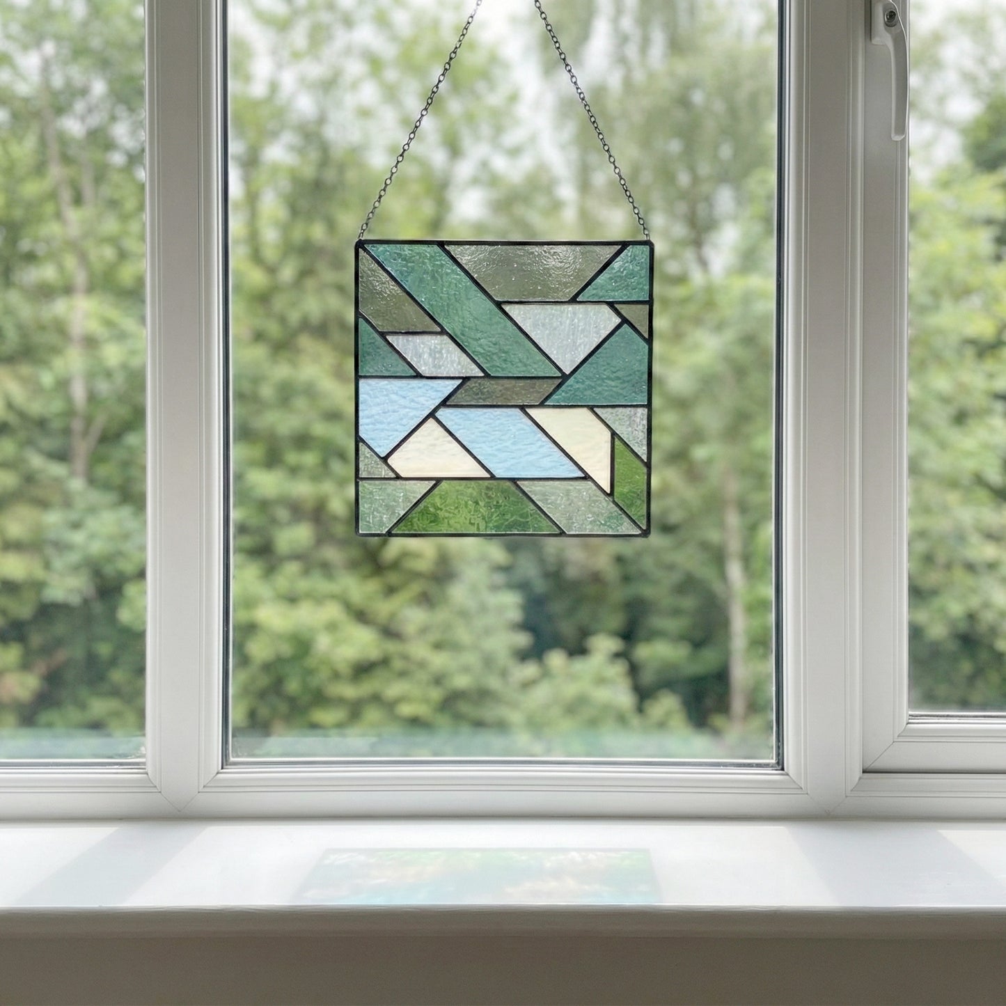 Geometric Square Beginner Stained Glass Pattern