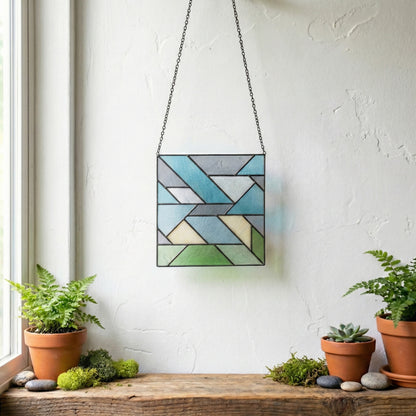 Geometric Square Beginner Stained Glass Pattern