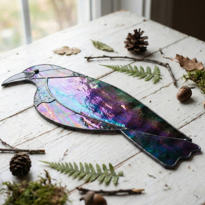 Raven Stained Glass Pattern