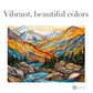Rocky Mountain National Park Stained Glass Jigsaw Puzzle - Free Shipping
