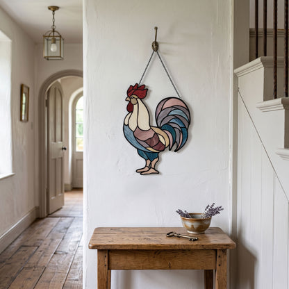 Rooster Stained Glass Pattern PDF & PNG