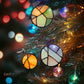 Round Stained Glass Christmas Ornaments Pattern Pack