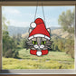 Santa Cat Christmas Stained Glass Pattern