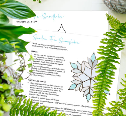 Beautiful Snowflake Stained Glass Pattern