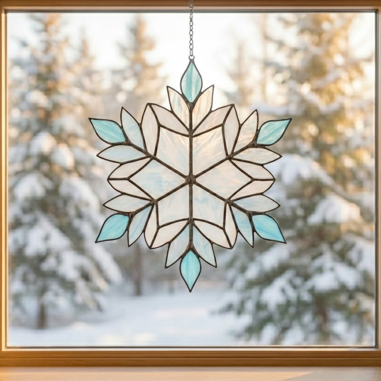 Beautiful Snowflake Stained Glass Pattern
