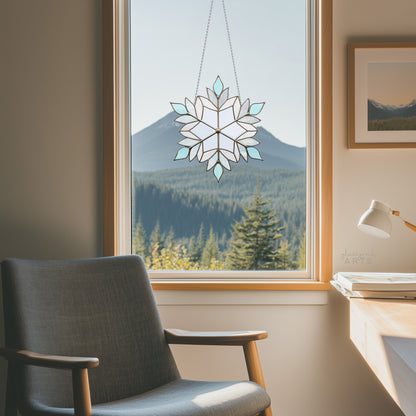 Beautiful Snowflake Stained Glass Pattern