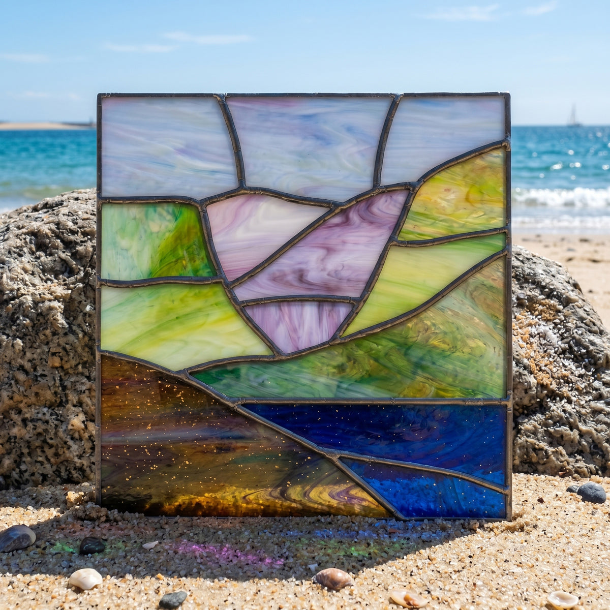 Beginner Landscape Stained Glass Pattern