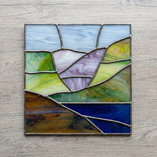 Beginner Landscape Stained Glass Pattern