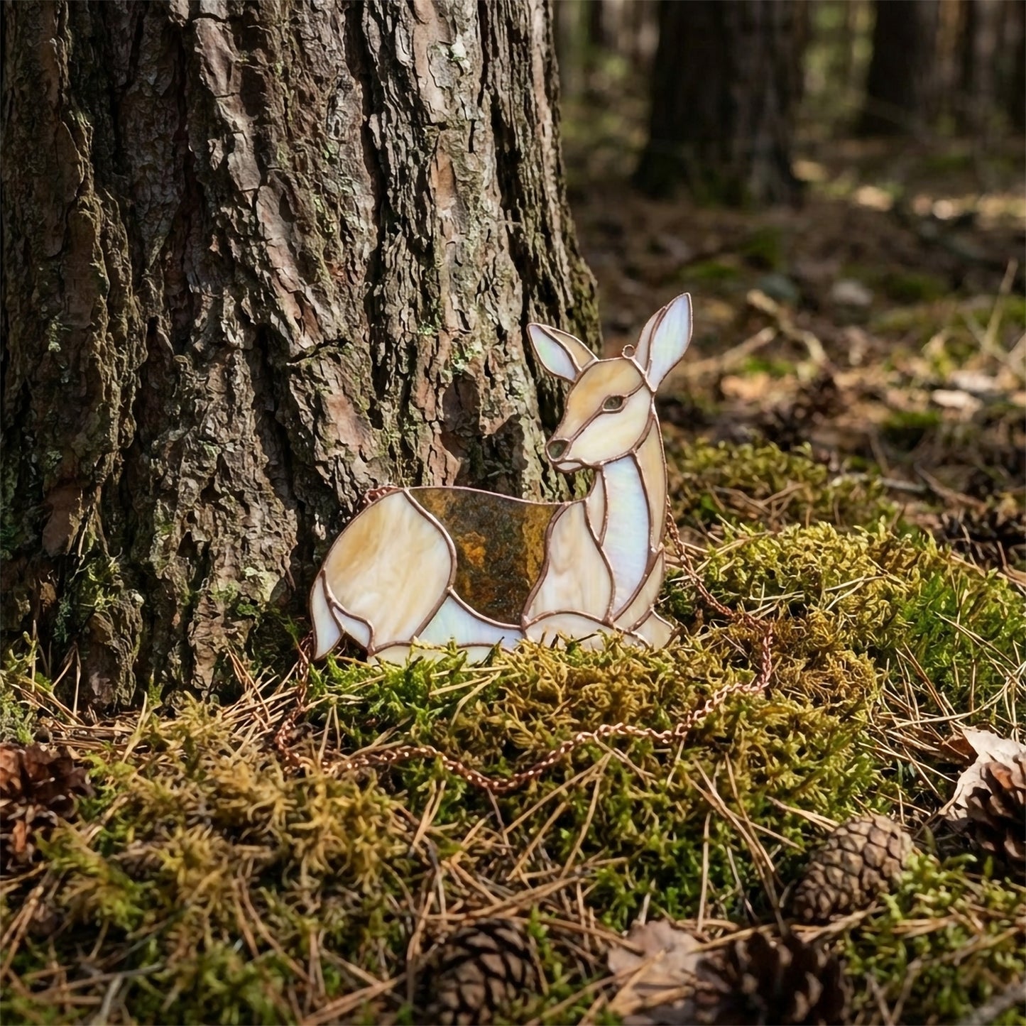 Doe Stained Glass Pattern PDF & PNG